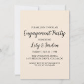 Invitations de la partie de fiançailles d'Eucalypt (Dos)