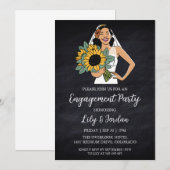 Invitations de la partie de fiançailles d'Eucalypt (Devant / Derrière)