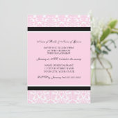 Invitations de la partie de fiançailles photo Pink (Debout devant)