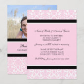Invitations de la partie de fiançailles photo Pink (Devant / Derrière)