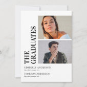 Invitations de la Partie de graduation conjointe m (Devant)