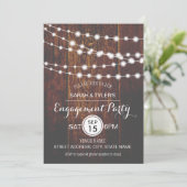 Invitations de la partie de l'engagement Rustic Wo (Debout devant)