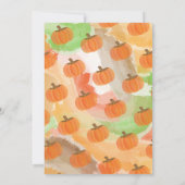 Invitations de la partie de peinture Citrouille d' (Dos)