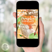 Invitations de la partie de peinture Citrouille d'