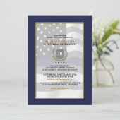 Invitations de la partie de retraite de l'agent de (Debout devant)