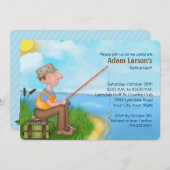 Invitations de la partie de retraite de pêche (Devant / Derrière)