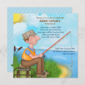 Invitations de la partie de retraite de pêche (Devant / Derrière)