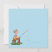 Invitations de la partie de retraite de pêche (Dos)