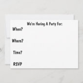 Invitations de la partie de retraite des enseignan (Dos)