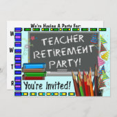 Invitations de la partie de retraite des enseignan (Devant / Derrière)