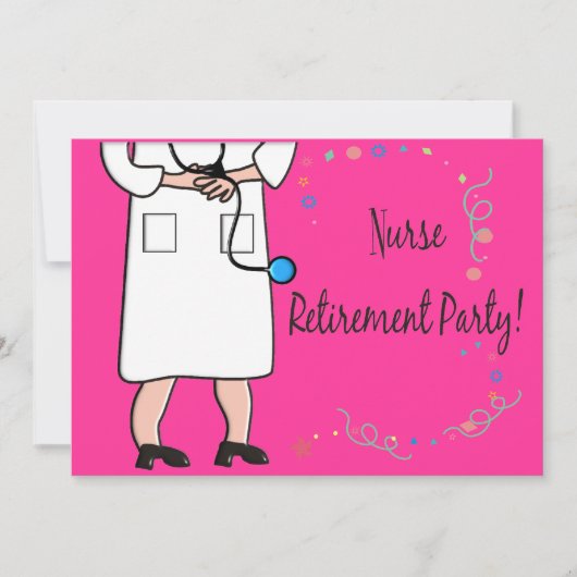 Invitations de la partie de retraite des infirmièr (Devant)