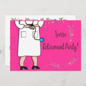 Invitations de la partie de retraite des infirmièr (Devant / Derrière)