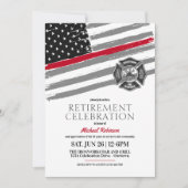 Invitations de la partie de retraite des pompiers (Devant)