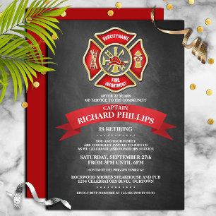 Invitations de la partie de retraite des pompiers