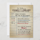 Invitations de la partie de retraite du bibliothéc (Devant)