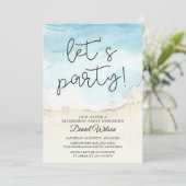 Invitations de la partie de retraite Océan bleu (Debout devant)