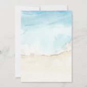 Invitations de la partie de retraite Océan bleu (Dos)