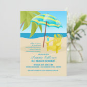 Invitations de la partie de retraite tropicale (Debout devant)