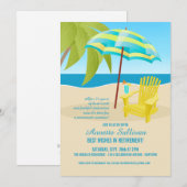 Invitations de la partie de retraite tropicale (Devant / Derrière)