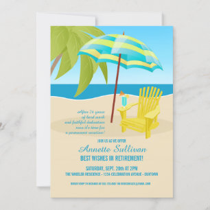 Invitations de la partie de retraite tropicale