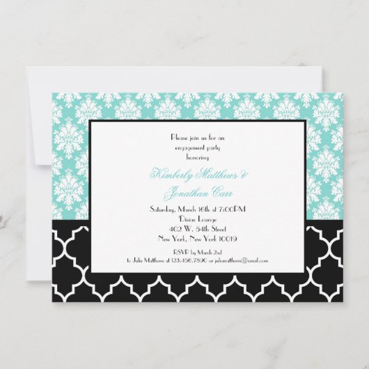 Invitations de la partie d'engagement (Devant)