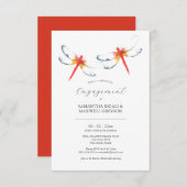 Invitations de la partie d'engagement (Devant / Derrière)