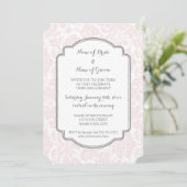Invitations de la partie d'engagement Blush Grey D (Debout devant)