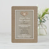 Invitations de la partie d'engagement - Burlap Loo (Debout devant)