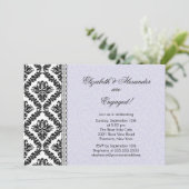 Invitations de la partie d'engagement Damask Purpl (Debout devant)