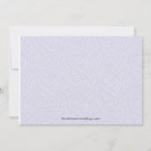 Invitations de la partie d'engagement Damask Purpl (Dos)