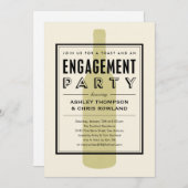 Invitations de la partie d'engagement de la boutei (Devant / Derrière)
