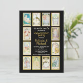 Invitations de la partie d'engagement de la carte  (Debout devant)