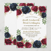 Invitations de la partie d'engagement de la Marine (Devant / Derrière)