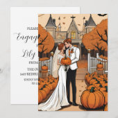 Invitations de la partie d'engagement de l'automne (Devant / Derrière)