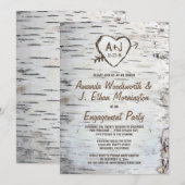 Invitations de la partie d'engagement de l'écorce  (Devant / Derrière)