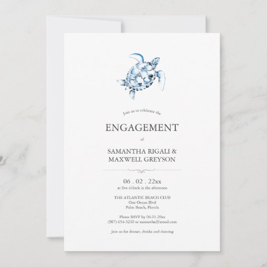 Invitations de la partie d'engagement de plage Tor (Devant)