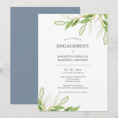 Invitations de la partie d'engagement des Feuilles (Devant / Derrière)
