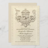 Invitations de la partie d'engagement en cage d'oi (Devant / Derrière)