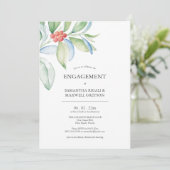 Invitations de la partie d'engagement Festive verd (Debout devant)