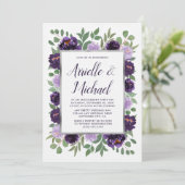 Invitations de la partie d'engagement florale en a (Debout devant)