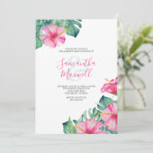 Invitations de la partie d'engagement Hibiscus Fle (Debout devant)