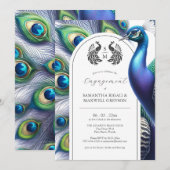 Invitations de la partie d'engagement Majestic Pea (Devant / Derrière)