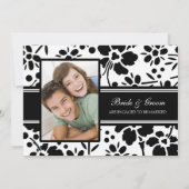 Invitations de la partie d'engagement photo en noi (Dos)