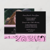 Invitations de la partie d'engagement photo en noi (Devant / Derrière)