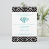 Invitations de la partie d'engagement (Turquoise)  (Debout devant)