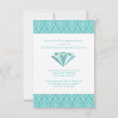 Invitations de la partie d'engagement (Turquoise) (Devant)