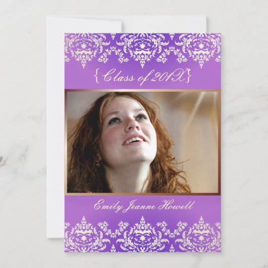 Invitations de la partie des Damas/diplômes Vintag (Devant)
