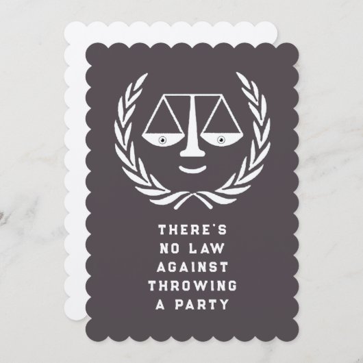 Invitations de la partie des diplômés de l'école d (Devant / Derrière)