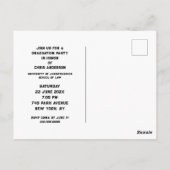 Invitations de la partie des diplômés de l'école d (Dos)