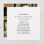 Invitations de la partie Empreinte de léopard (Devant / Derrière)